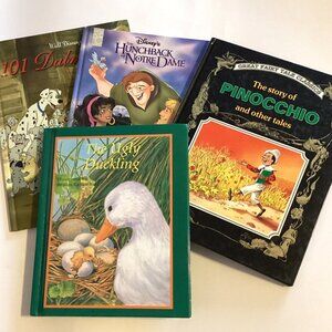 4 Classic Children's Story Time Books Bed Time Reading Hardcover Collectable